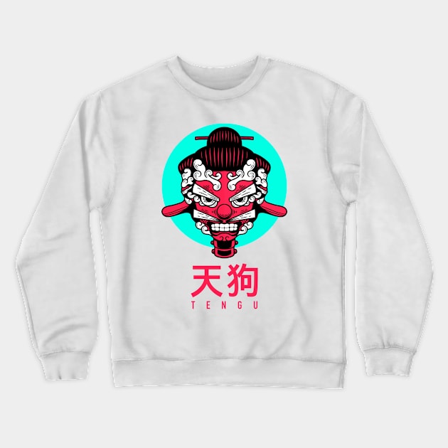 Tengu mask Crewneck Sweatshirt by RizaniKun